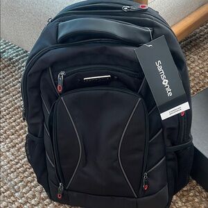 Samsonite Black and Gray Men's Backpack
